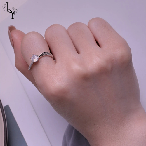 Infinity Duo Rings – CZ & Sterling Silver