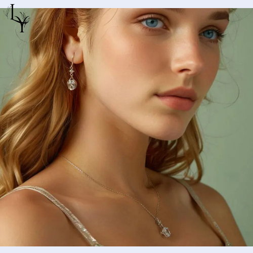 Necklace & Earrings CZ Set – Sterling Silver 925