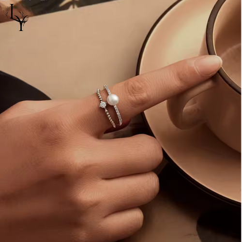 Women’s Elegant Heart Ring – 925 Silver Plated Zircon