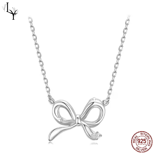 Women’s Bow Necklace – Gold Plated 925 Silver