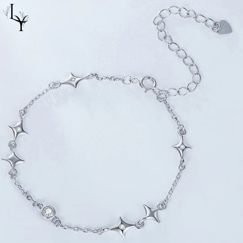 Pulsera Galaxia de Plata de Ley 925 con Detalles CZ