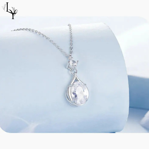 Necklace & Earrings CZ Set – Sterling Silver 925
