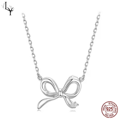 Women’s Bow Necklace – Gold Plated 925 Silver