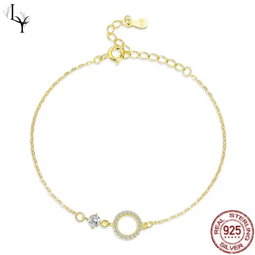 Women’s Bracelet – 925 Sterling Silver / Gold Plated