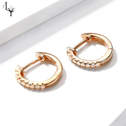Women’s CZ Earrings – 14K Gold Plated