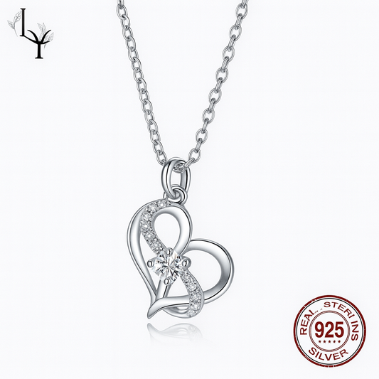 Collar Corazón Infinito Royale – Plata de Ley 925