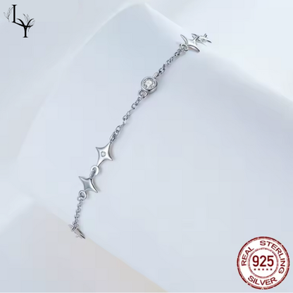Pulsera Galaxia de Plata de Ley 925 con Detalles CZ